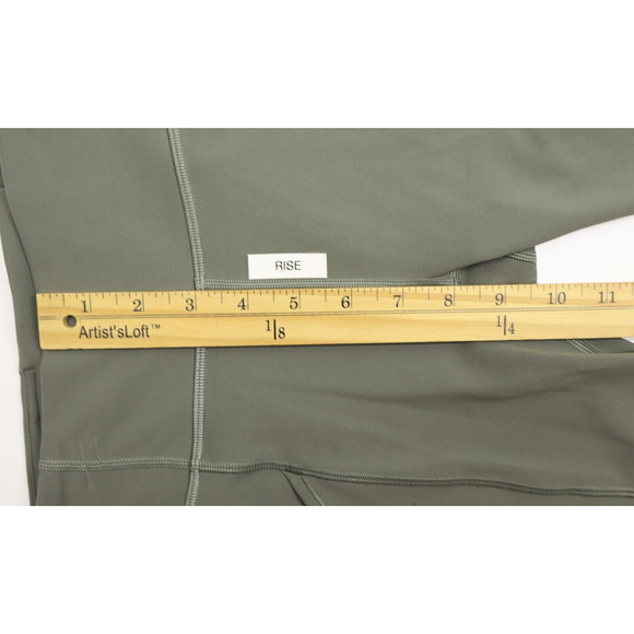 Lululemon Women's Invigorate High Rise Crop 23 Smoke Spruce Sz 2 - Picture 5 of 9